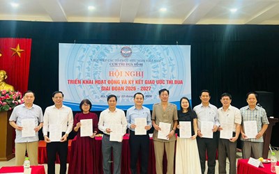 Hội nghị triển khai hoạt động và ký kết giao ước thi đua Cụm thi đua số 02